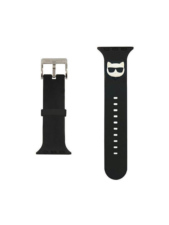Karl Lagerfeld Choupette Head Strap Silicone Black (Apple Watch 44/45/46mm/Ultra 49mm) KLAWLSLCK
