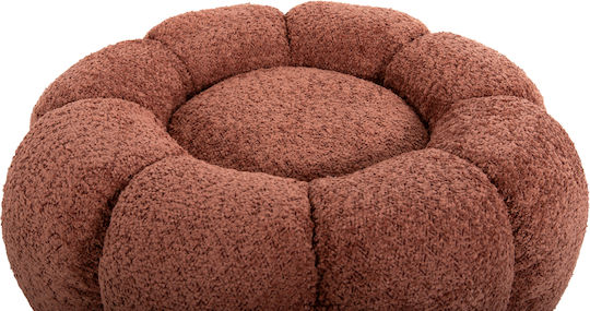 Scaune Camera de zi Tapițat cu Țesătură Kripp Pink Boucle / Black Base 60x60x31buc