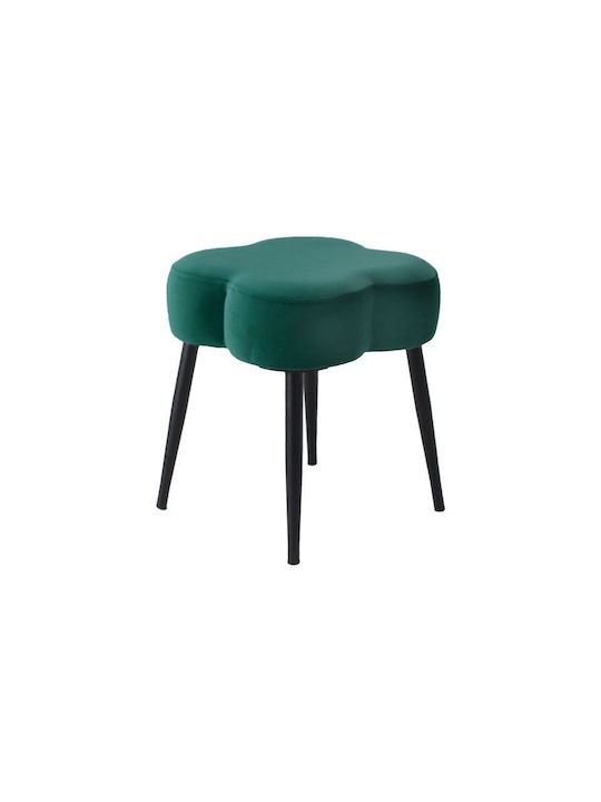 Stool For Living Room Upholstered with Fabric 2320 Petrol 36x36x40cm