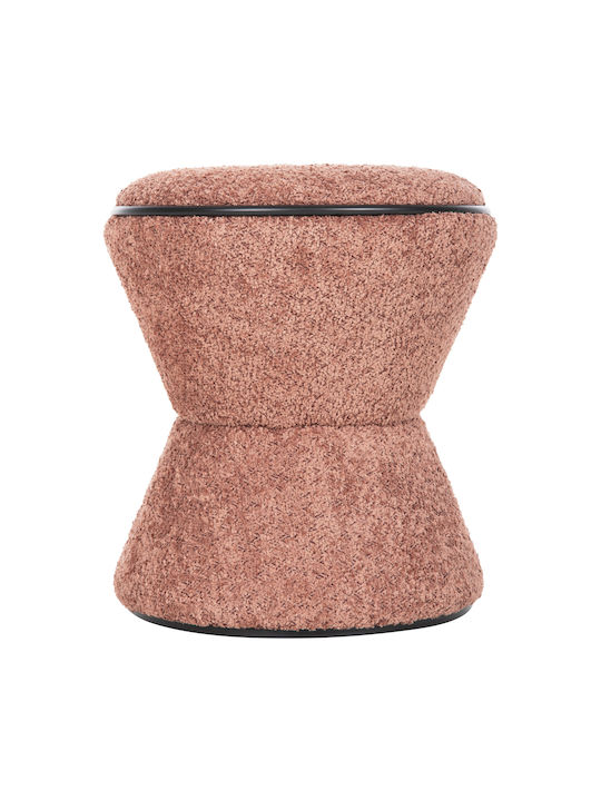 Hocker Für das Wohnzimmer Gepolstert mit Stoff Pink 38.5x38.5x43cm