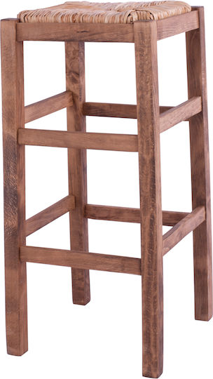 Hocker Bar mit Rückenlehne Korbweide FreeBox 35x35x80cm