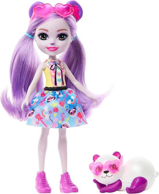 Mattel Παιχνίδι Μινιατούρα Enchantimals Glam Party Pemma Panda and Clamber