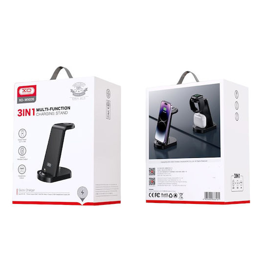 XO Kabelloses Ladegerät (Qi Pad) 10W Schwarzs (WX035)