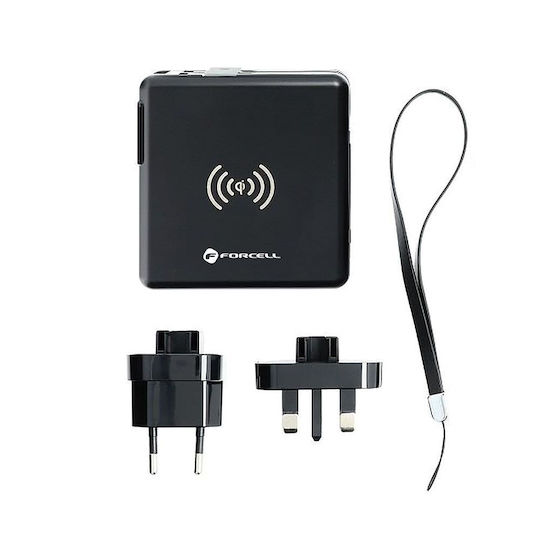 Forcell Charger with Built-in Cable Lightning 20W Power Delivery / Quick Charge 3.0 Blacks (FOCH-072468)