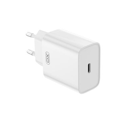 XO Φορτιστής Χωρίς Καλώδιο με Θύρα USB-C 20W Power Delivery Λευκός (CE15)