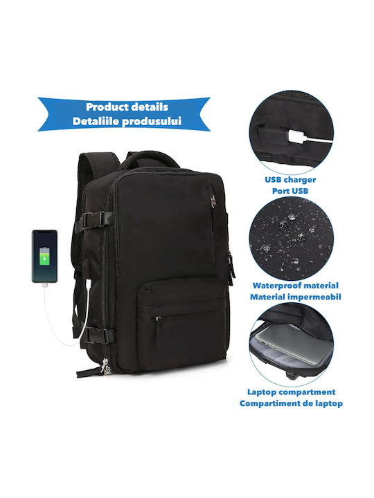 Quasar Backpack Αδιάβροχο 23lt Μαύρο