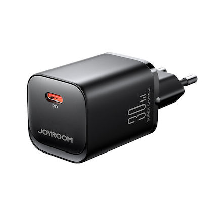 Joyroom Charger Without Cable with USB-C Port 30W Power Delivery Blacks (JR-TCF07)