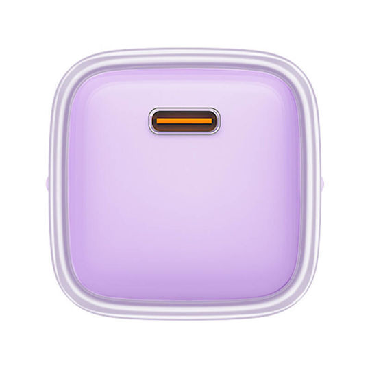 Acefast Charger Without Cable GaN with USB-C Port 30W Power Delivery Purple (A53 Sparkling)