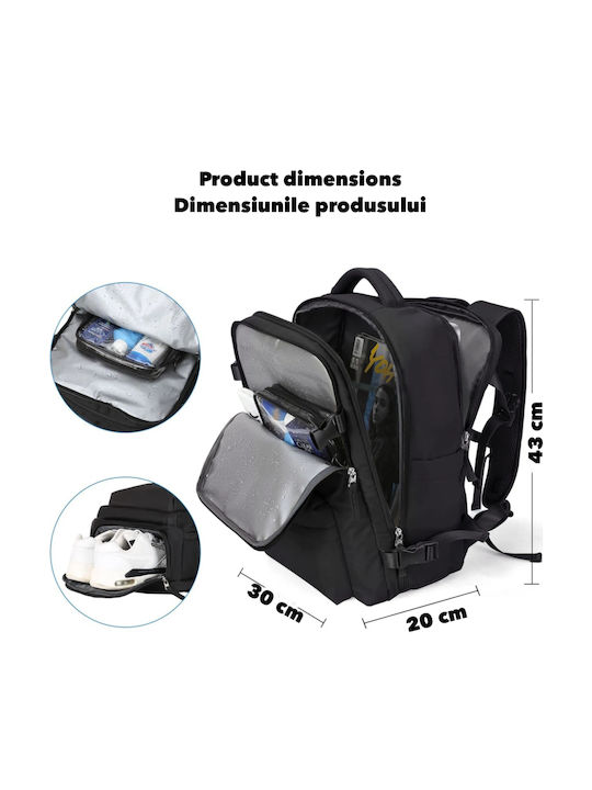 Quasar Backpack Αδιάβροχο 23lt Μαύρο