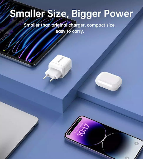Choetech Wireless Charger GaN 35W Power Delivery White