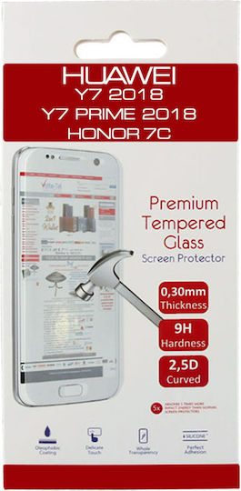 Volte-Tel Vollkleber Vollflächig gehärtetes Glas (Huawei Y7 2018) 8210044