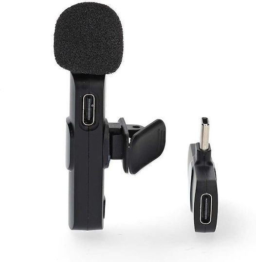 Nedis MICW110BK Wireless Microphone Πέτου, Clip On for Vocals