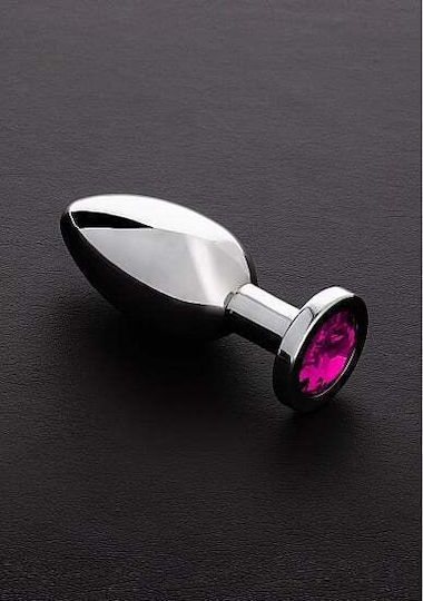 Triune Jeweled Butt Anal Plug Large Pink