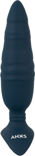 Anos Anal Plug with Wireless Functionality and Vibration Blue 16.8cm