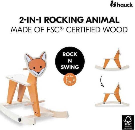 Hauck Wooden Rocking Toy Orange