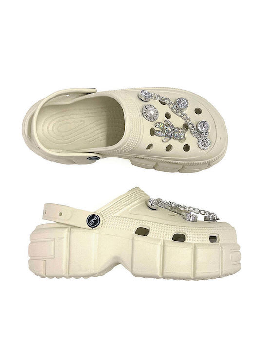 Women's Double Sole Slippers with Detachable Decorations Us-58878