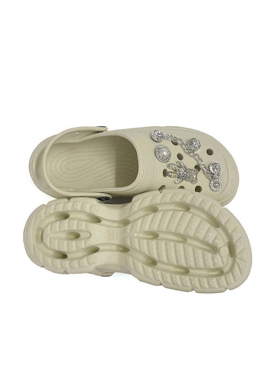 Women's Double Sole Slippers with Detachable Decorations Us-58878