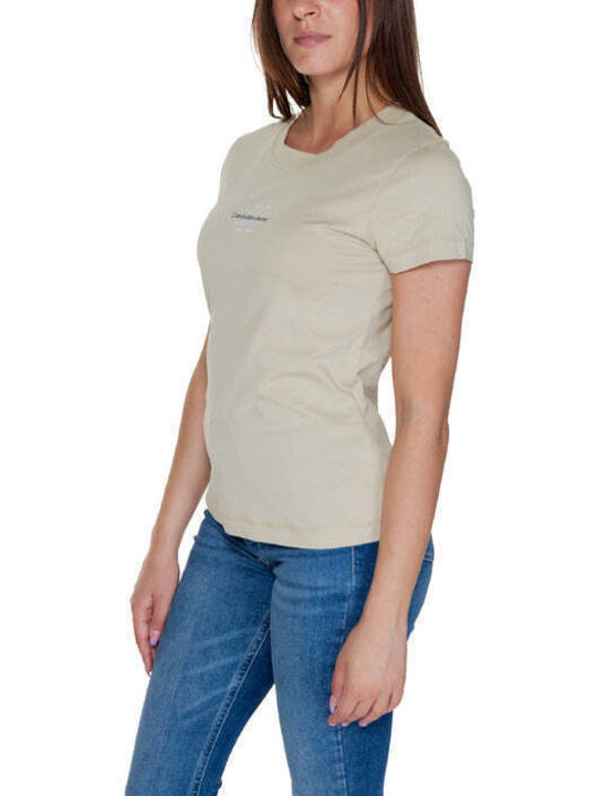 Calvin Klein Damen T-shirt Beige