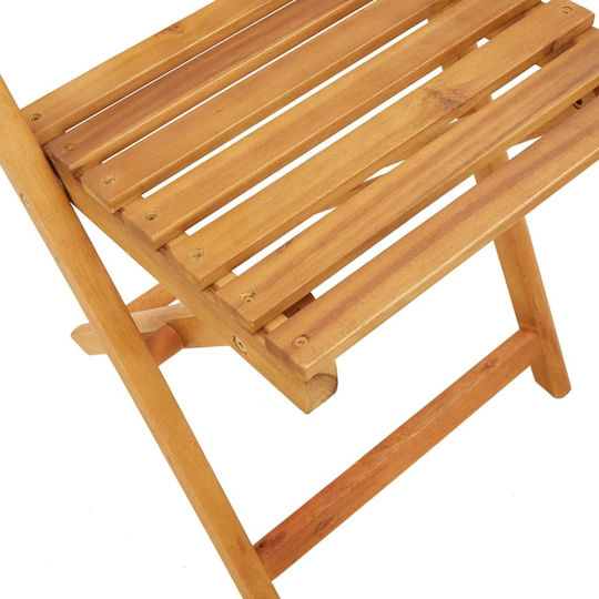 Καρέκλα Εξωτερικού Χώρου Ξύλινη Taupe 2τμχ 38x32.5x83εκ.