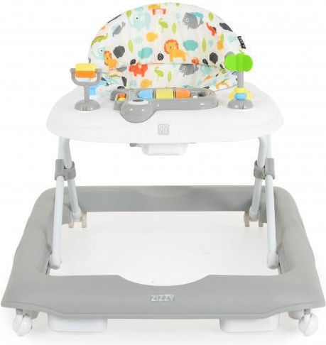 Moni Zizzy Baby Walker with Music for 6+ Months Gray