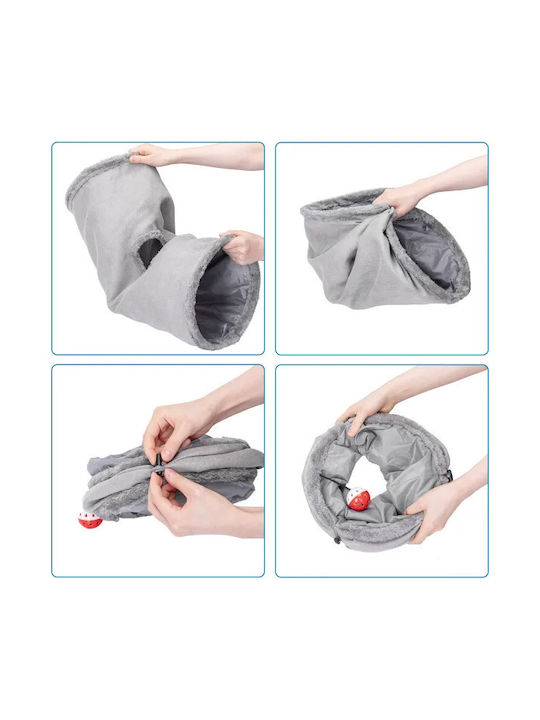 Suede Cylindrical Cat Tunnel 25*60cm