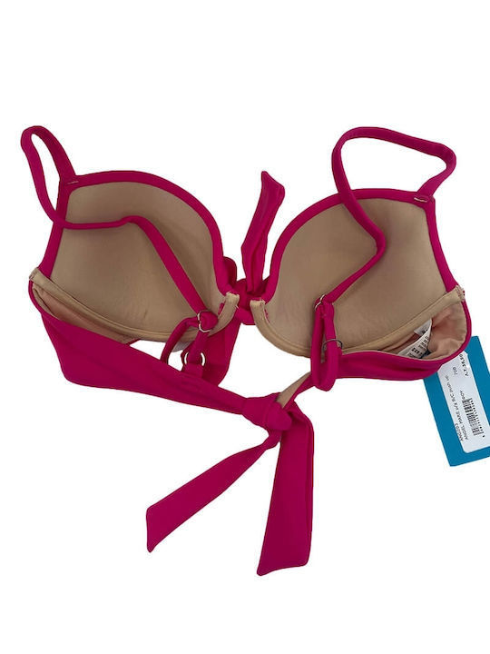 Fuchsia bikini top with push up cups B/C Angel Mare 003/17