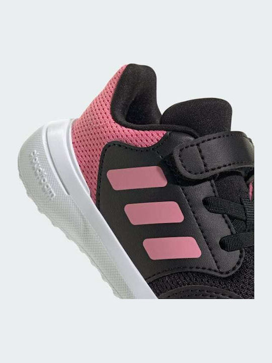 Tensaur Run 3.0 Αθλητικά Παιδικά Παπούτσια Running με Σκρατς Core Black / Bliss Pink / Cloud White