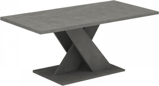 Rectangular Central Coffee Table Marcello Wooden Anthracite L110xW55xH48cm