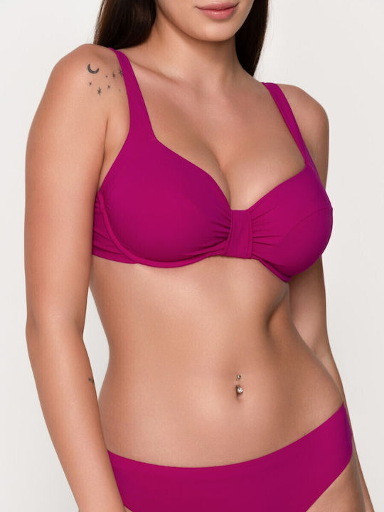 Bikini Bra Sense with Adjustable Straps Cyclamen