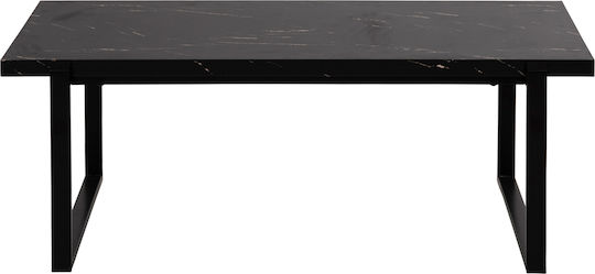 Măsuță Centrală Rectangulară Shaben din Lemn Neagră 120x60x46cm