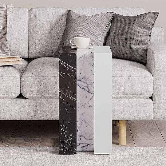 Rectangular Side Coffee Table Muju Wooden Black W40xL30xH57cm