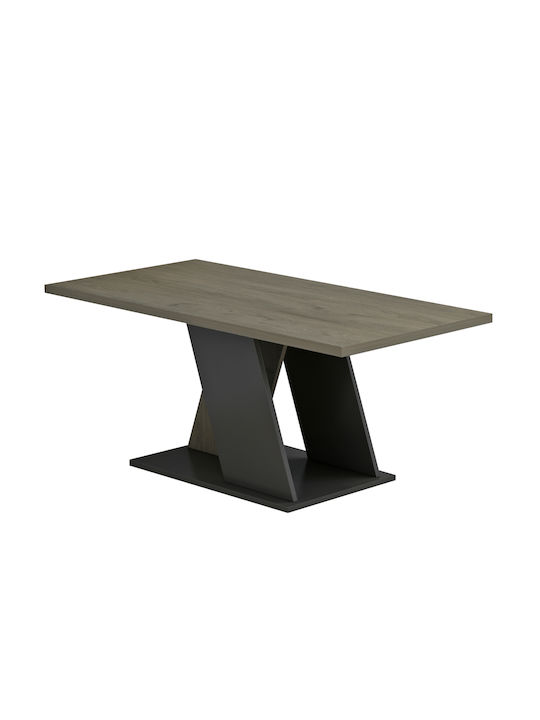 Rectangular Central Coffee Table Dile Wooden Gray M110xW55xH47cm