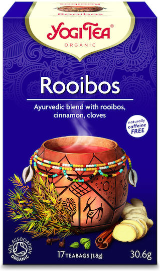 Yogi Tea Червено Чай Органичен продукт Rοoibos 17 Чанти 30.6гр 1бр