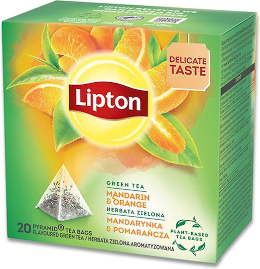 Lipton Green Tea Green Tea Mandarin-Orange 20 Bags 20gr