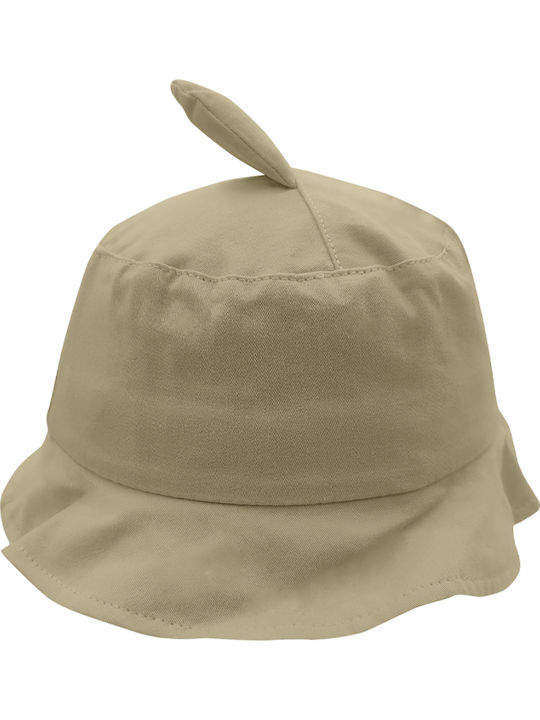Brims and Trims Kinderhut Eimer Stoff Beige