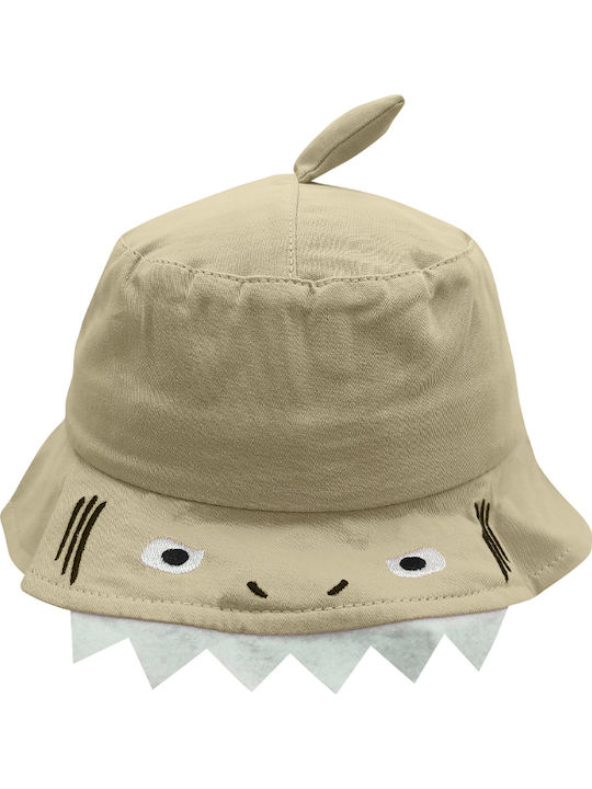 Brims and Trims Kinderhut Eimer Stoff Beige