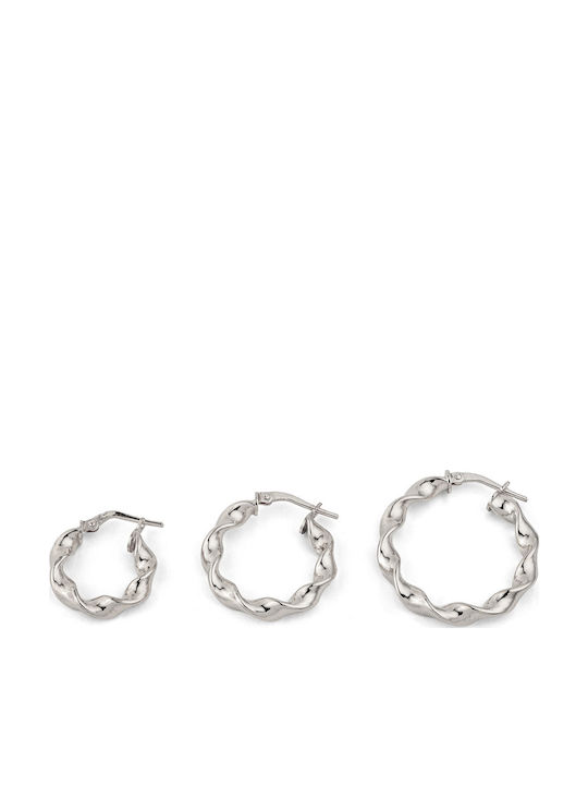 George Art Jewels Earrings Hoops made of Silver