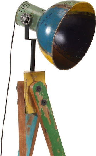 vidaXL Floor Lamp H120xW45cm. with Socket for Bulb E27 Multicolour