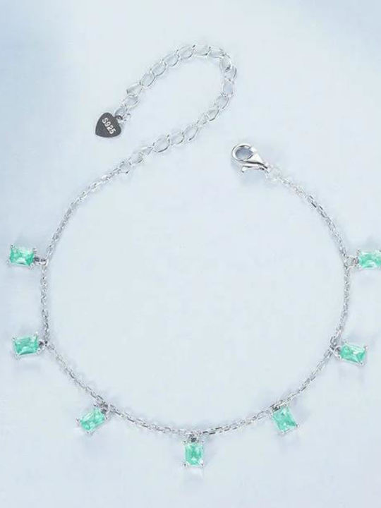 Bamoer Women's Silver Chain Bracelet 6cm