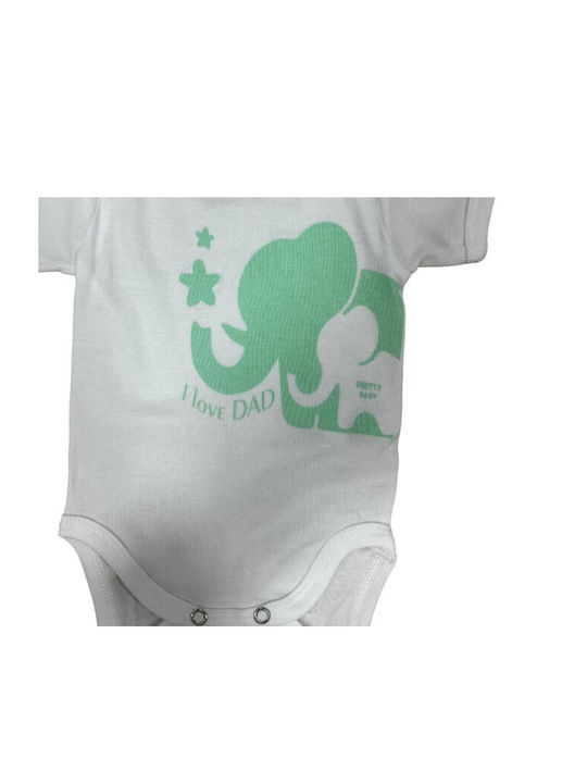 Pretty Baby Baby Bodysuit Short-Sleeved White