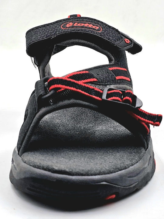 Kids' Sandals Kayla Black / Charcoal / Red