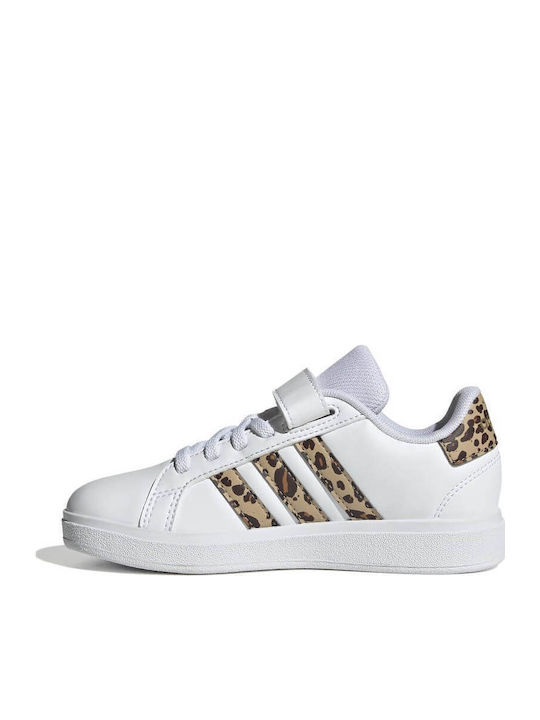 GRAND COURT 2.0 EL C Παιδικά Sneakers με Σκρατς Λευκά