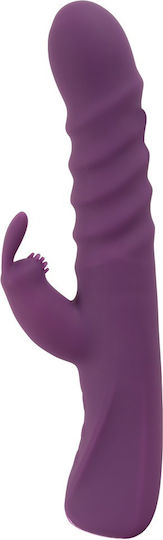 Javida Function Mini Δονητής Rabbit με Απομακρυσμένο Έλεγχο 13.3cm Μωβ
