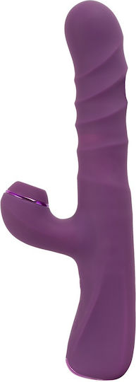Javida 3 Function Δονητής Rabbit με Απομακρυσμένο Έλεγχο 23.7cm Μωβ