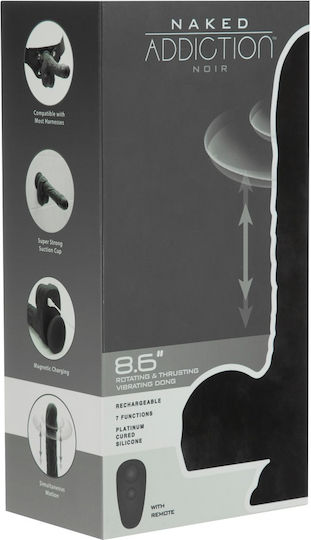 BMS Factory Rotating Mini Ρεαλιστικός Δονητής με Απομακρυσμένο Έλεγχο 22.8cm Flesh