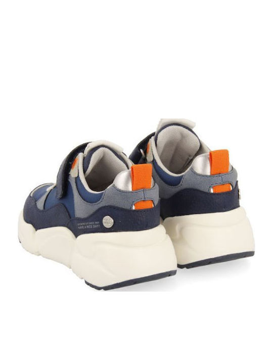 Παιδικά Sneakers με Σκρατς Navy Μπλε