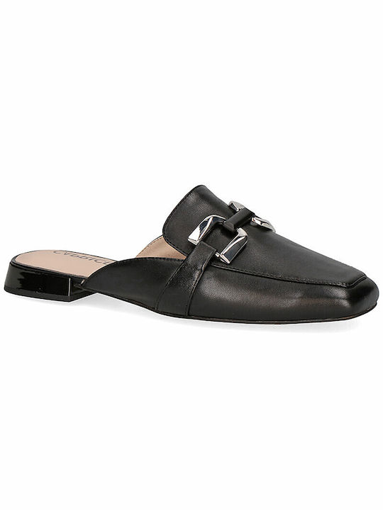 Caprice Flat Mules Black