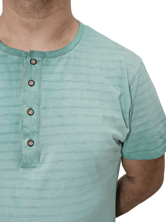 X-Feel Herren Shirt Schaltflächen Green