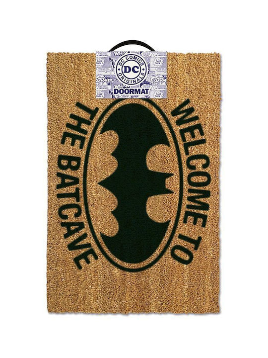 Pyramid International Coconut Fiber with Non-Slip Underside Doormat Welcome to the Batcave Doormat Beige 40x60cm