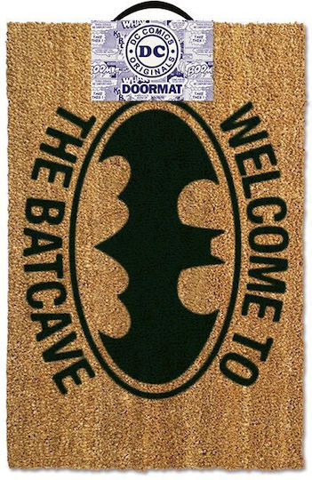 Pyramid International Coconut Fiber with Non-Slip Underside Doormat Welcome to the Batcave Doormat Beige 40x60cm